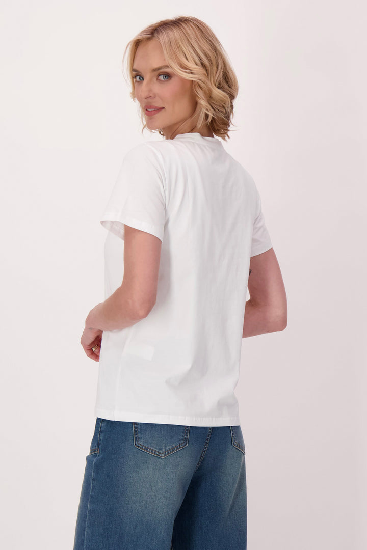 DENIM PATCH DOG T-SHIRT