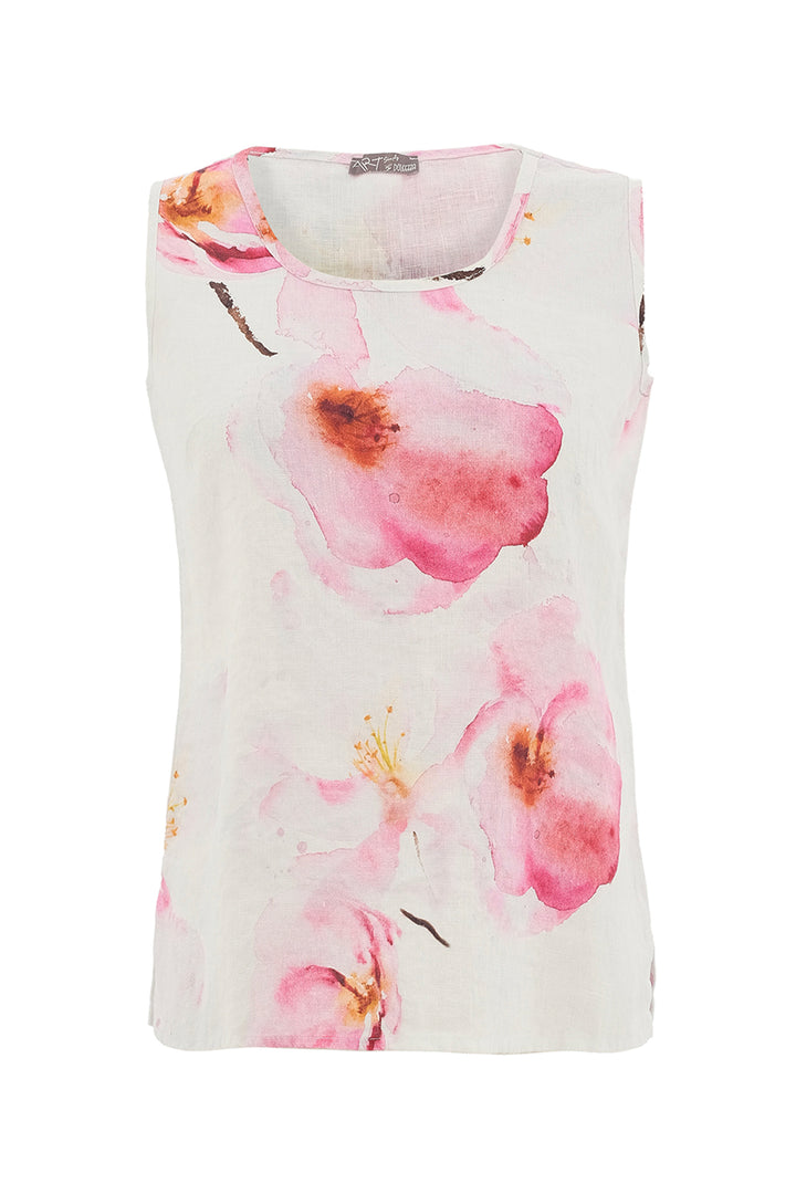 COLOURS OF THE SPRING LINEN TANK TOP