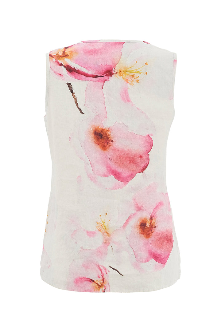 COLOURS OF THE SPRING LINEN TANK TOP