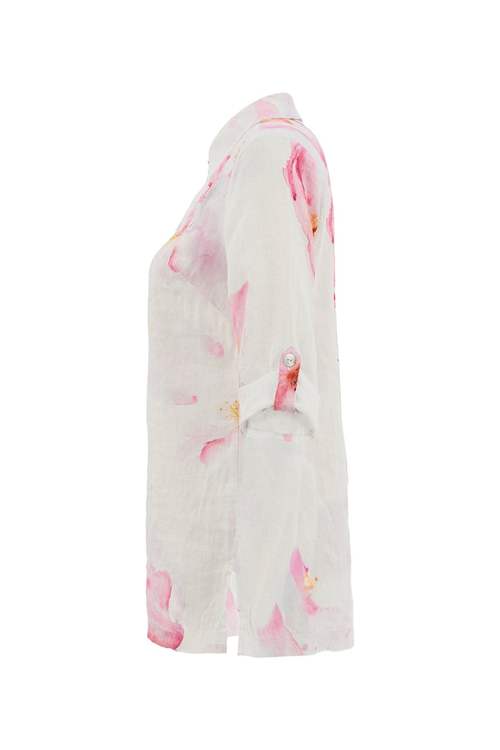 COLOURS OF THE SPRING LINEN BIG SHIRT