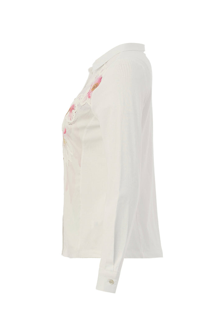 COLOURS OF THE SPRING WHITE BLOUSE