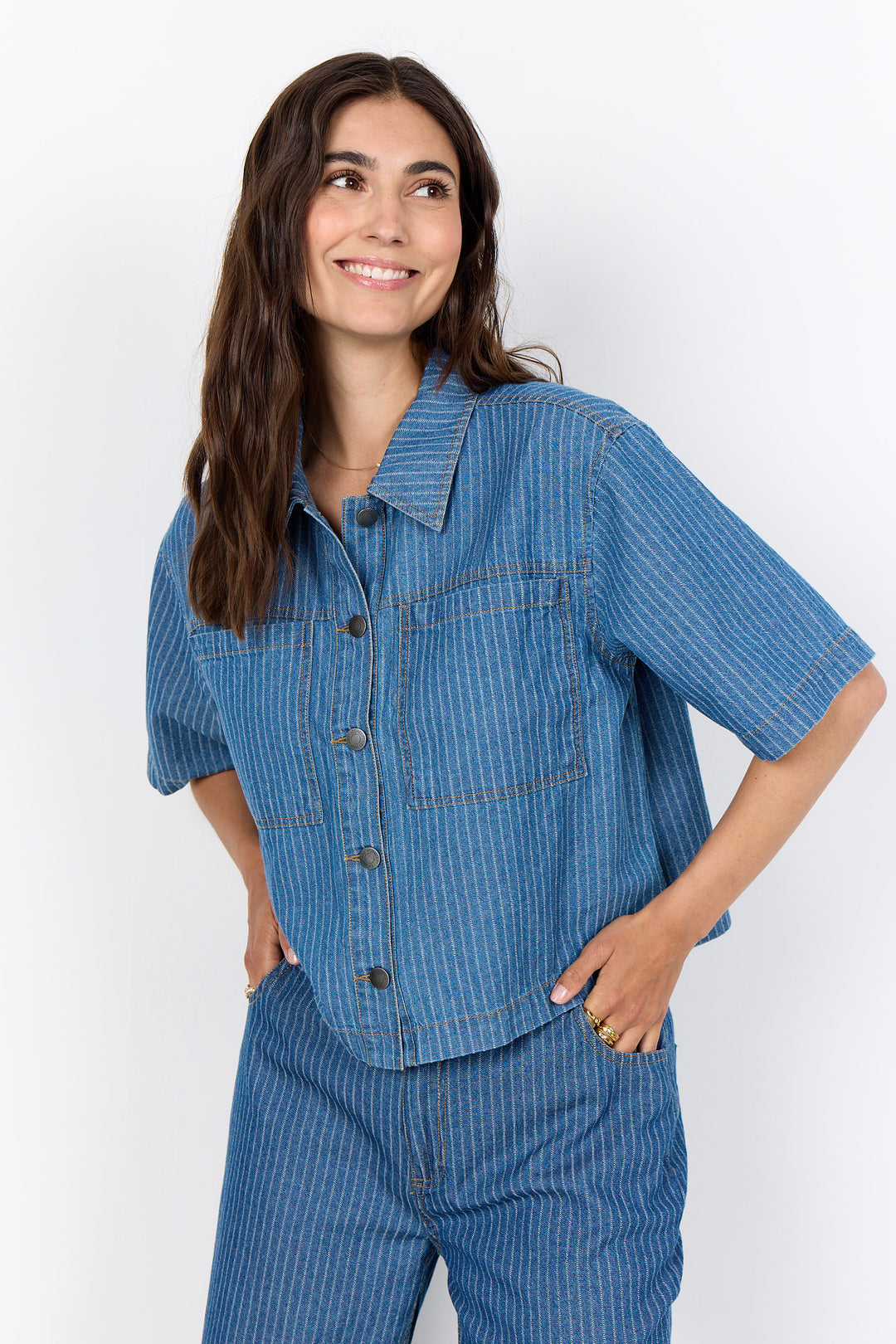 SS STRIPE BOXY SHIRT