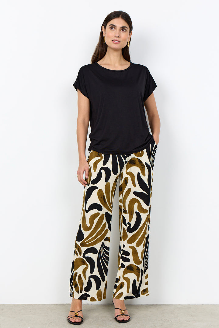LYOCELL BRAIDED NECK TEE