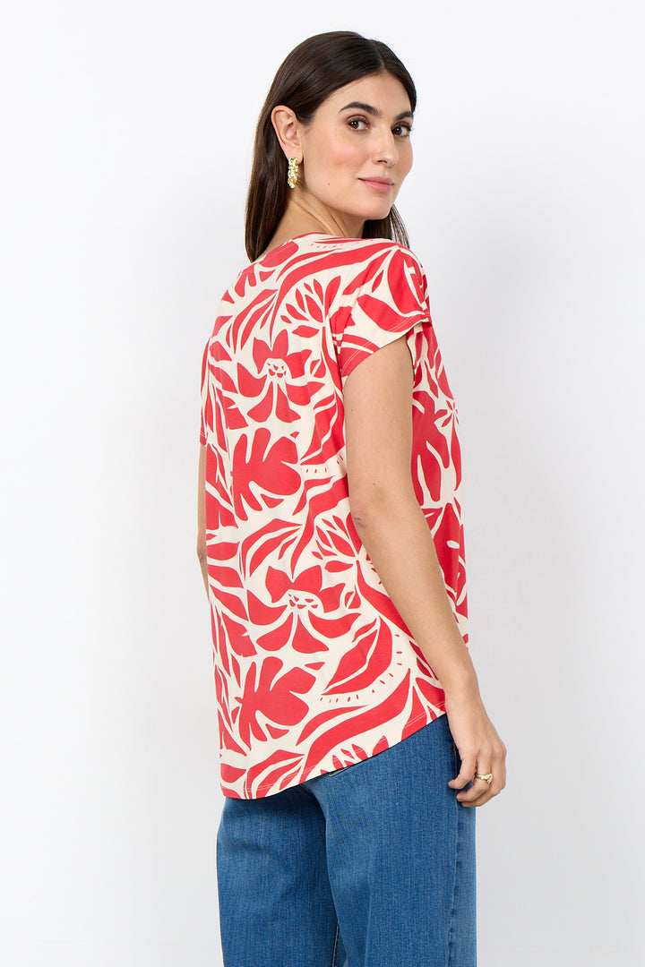PALM LEAVES LYOCELL TOP