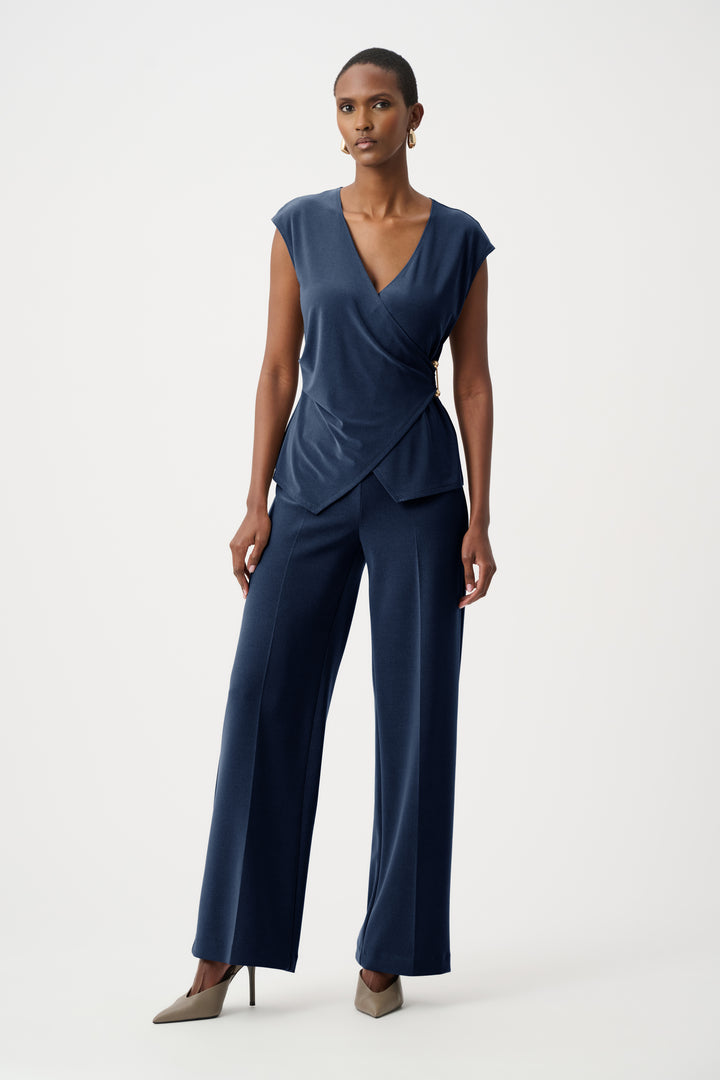SLEEVELESS WRAP TOP