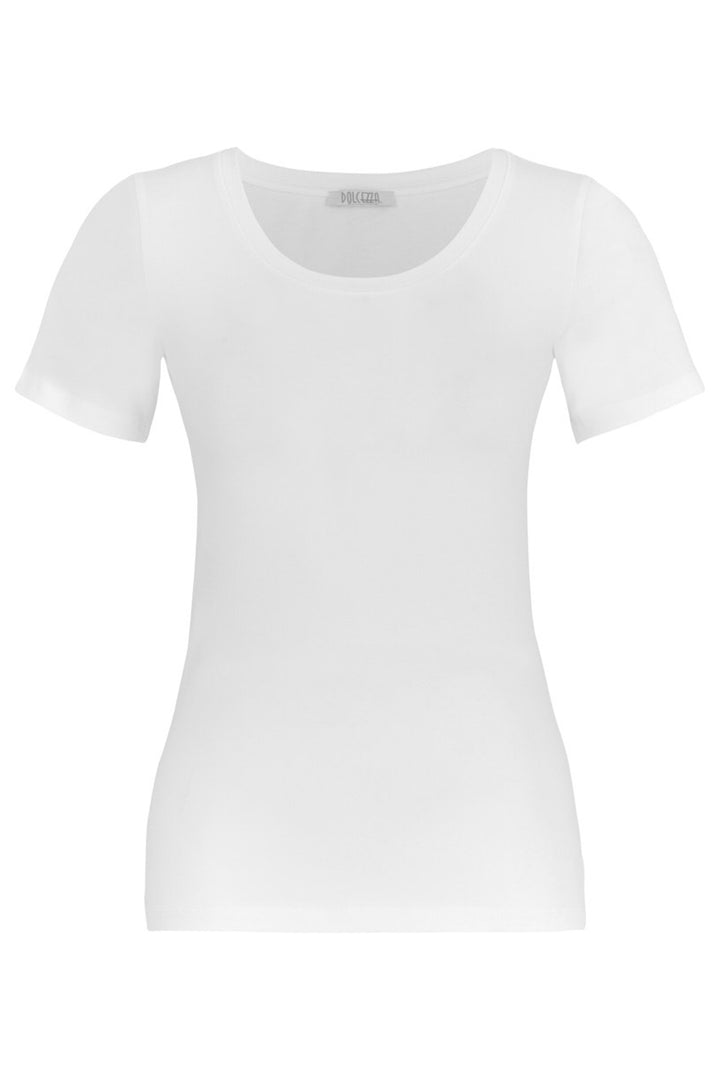 White t-shirt on a white background
