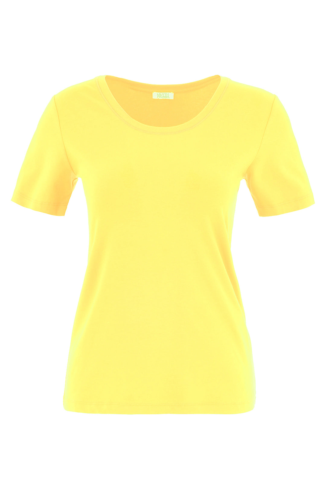 Yellow t-shirt on a white background
