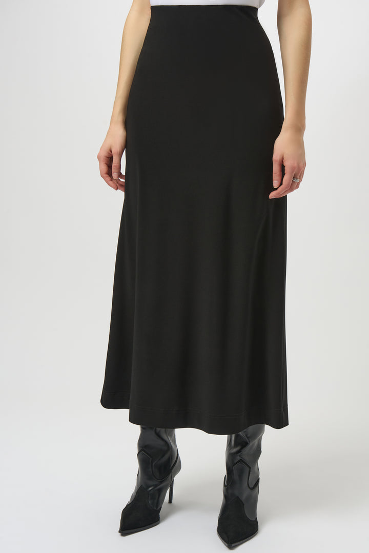 Joseph Ribkoff Fall 2025 
Its unlined design makes it lightweight and breathable, perfect for pairing with sweaters, casual tops, or blouses. Elevate your wardrobe with this versatile, flattering skirt that combines elegance and ease effortlessly.