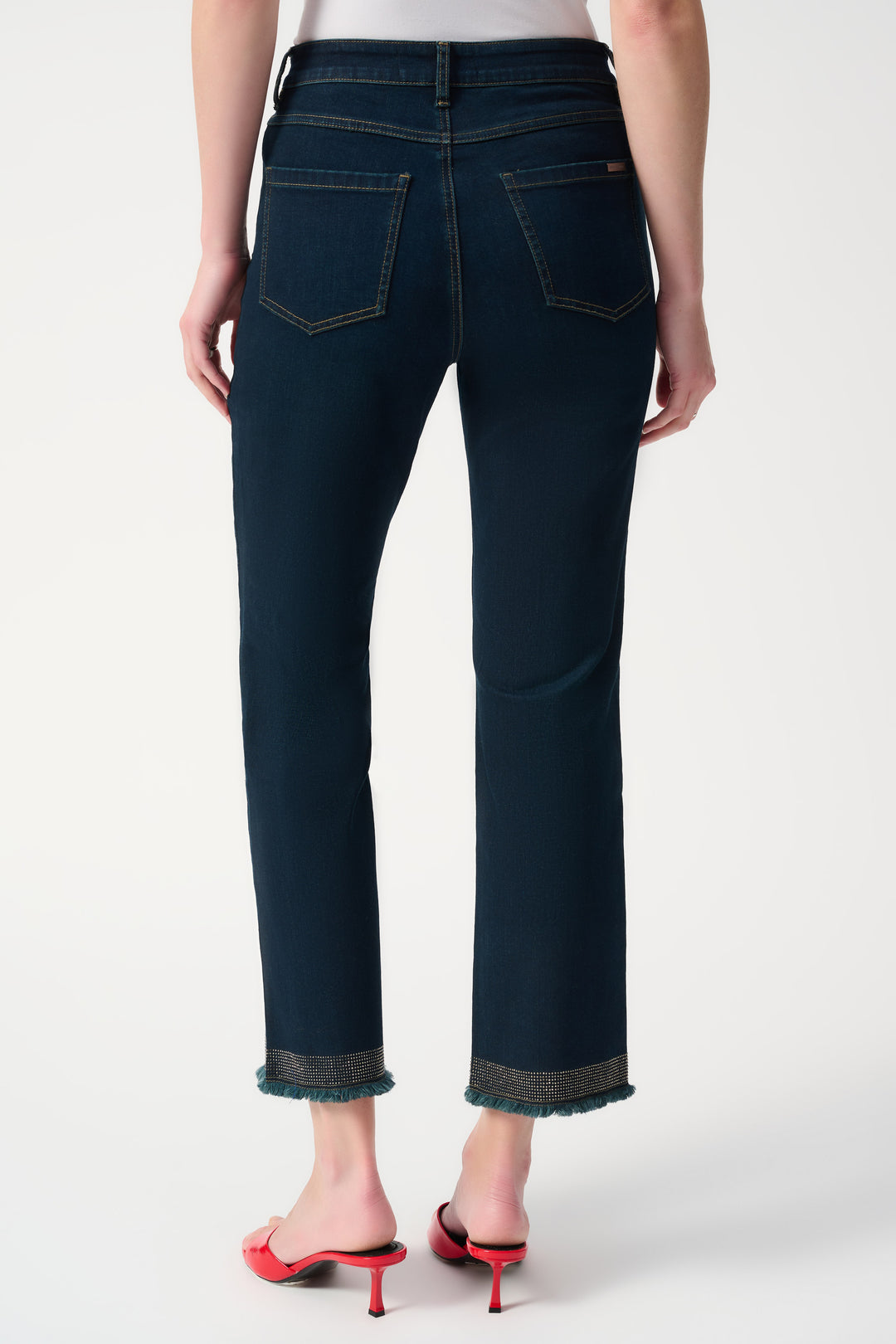 BLING HEM CLASSIC STRAIGHT JEAN