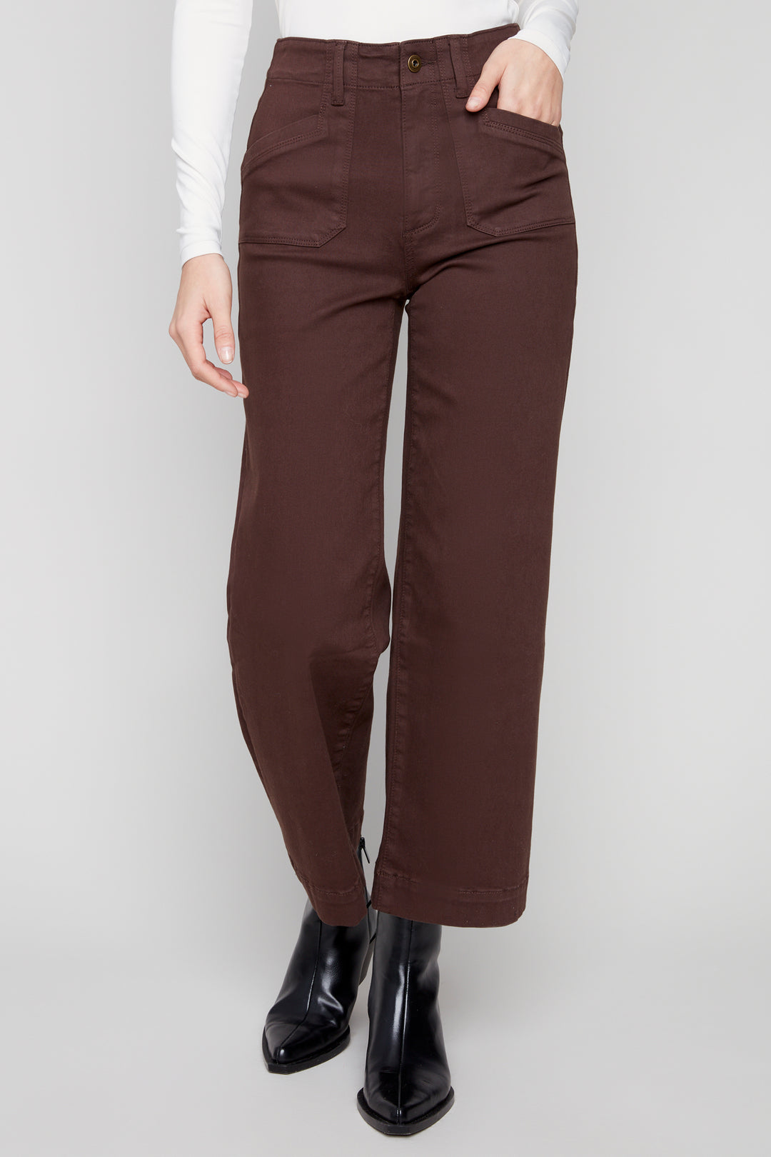 CROPPED WIDE LEG JEAN