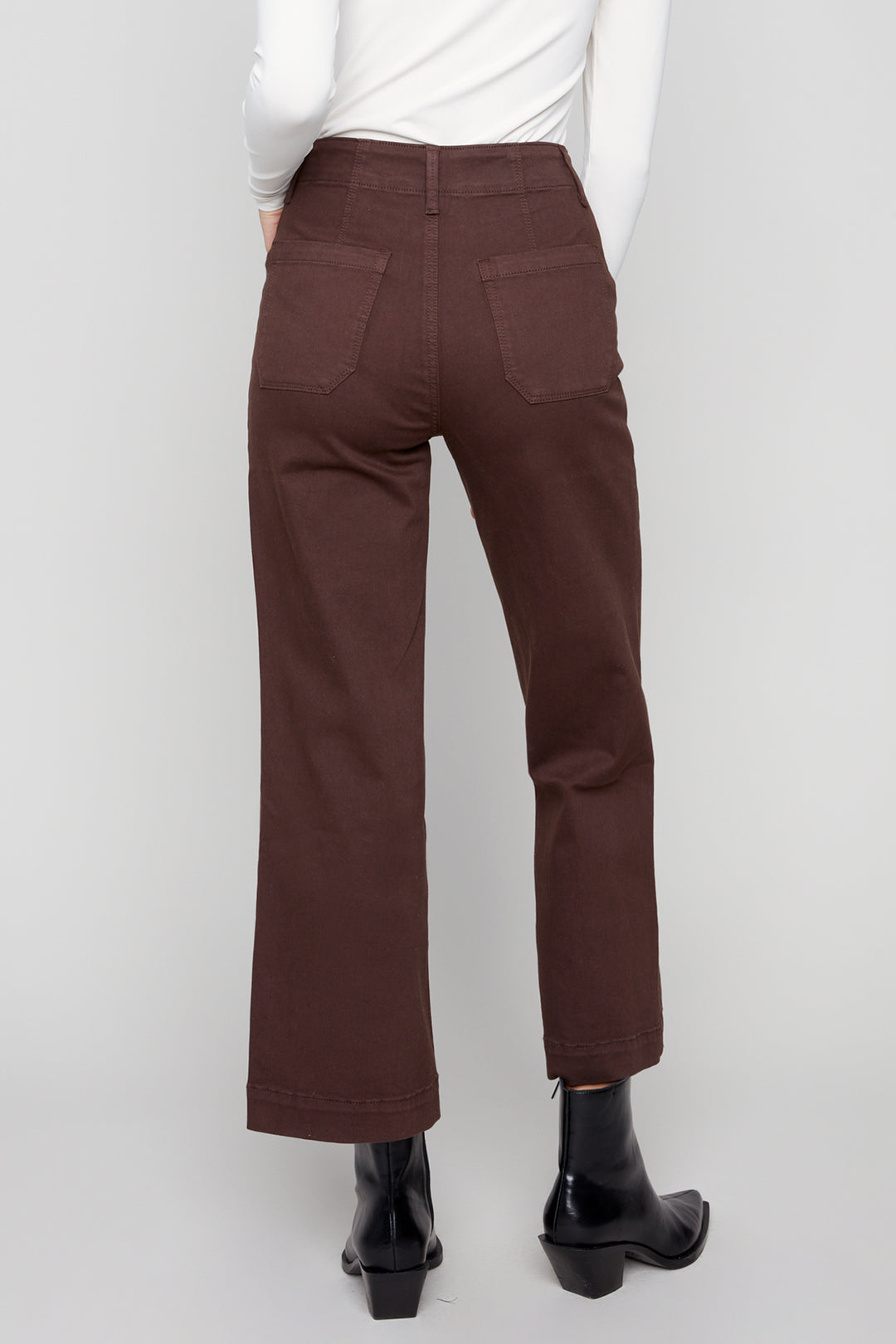 CROPPED WIDE LEG JEAN