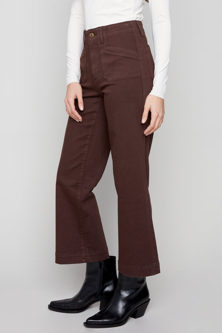 CROPPED WIDE LEG JEAN