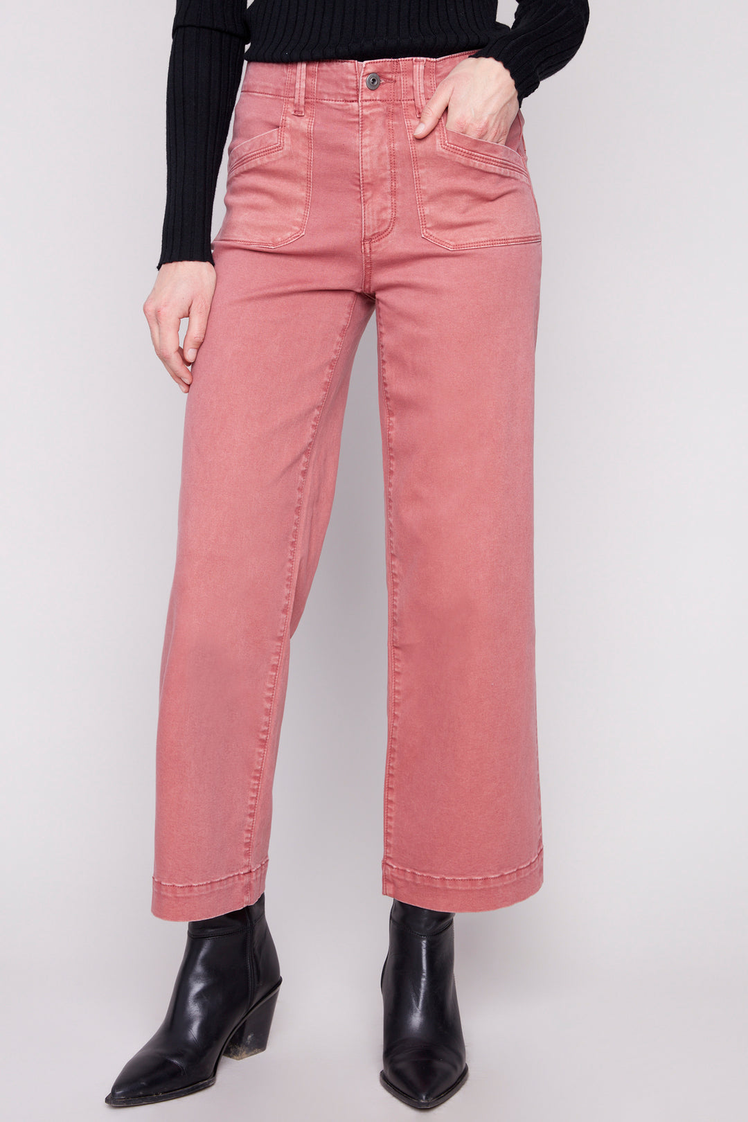 CROPPED WIDE LEG JEAN