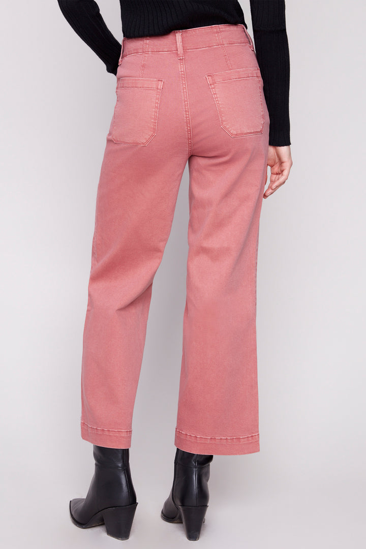 CROPPED WIDE LEG JEAN