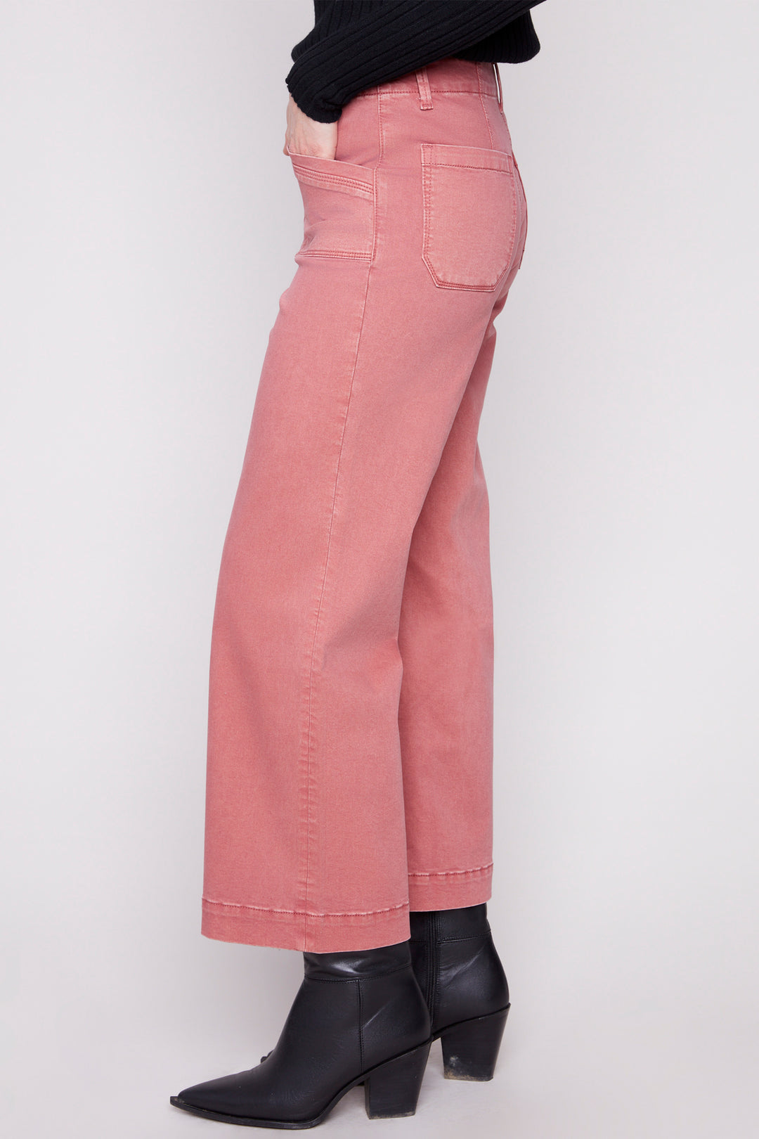 CROPPED WIDE LEG JEAN