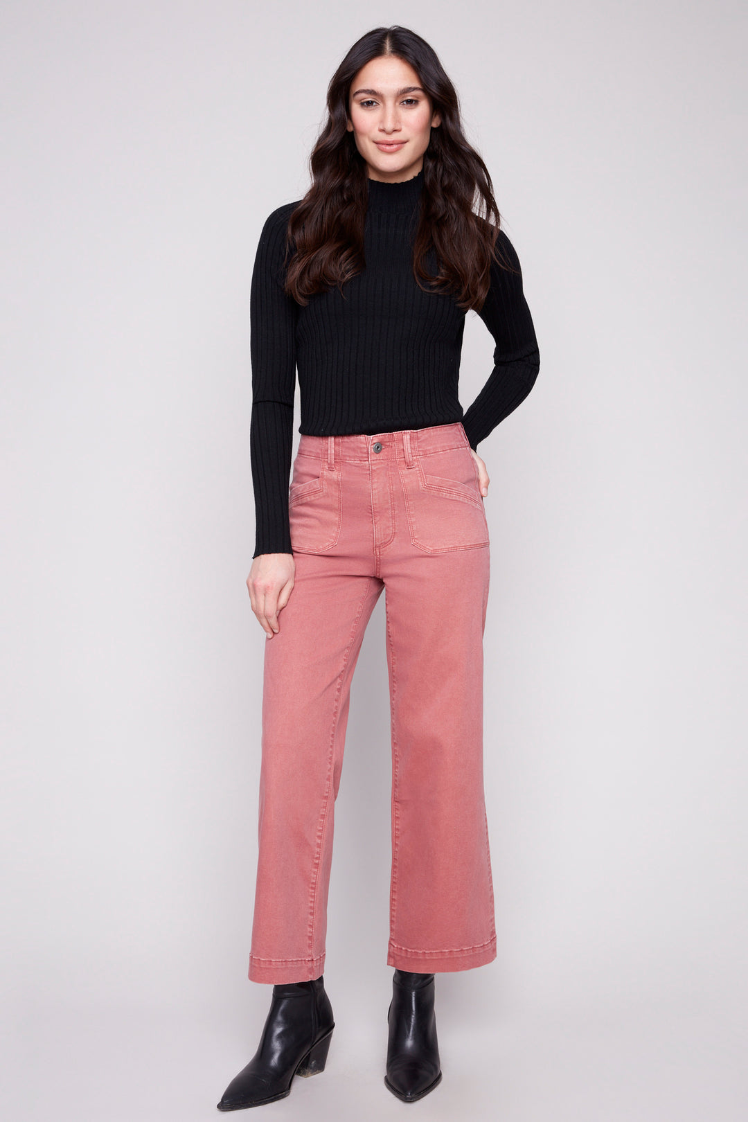 CROPPED WIDE LEG JEAN