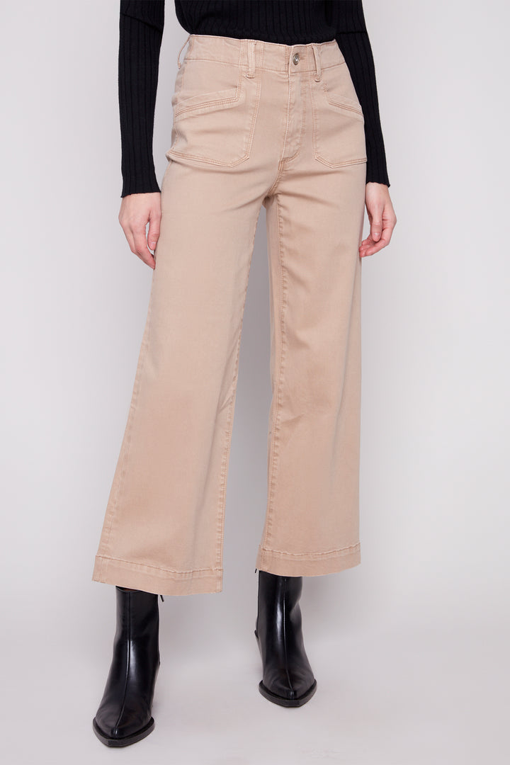 CROPPED WIDE LEG JEAN