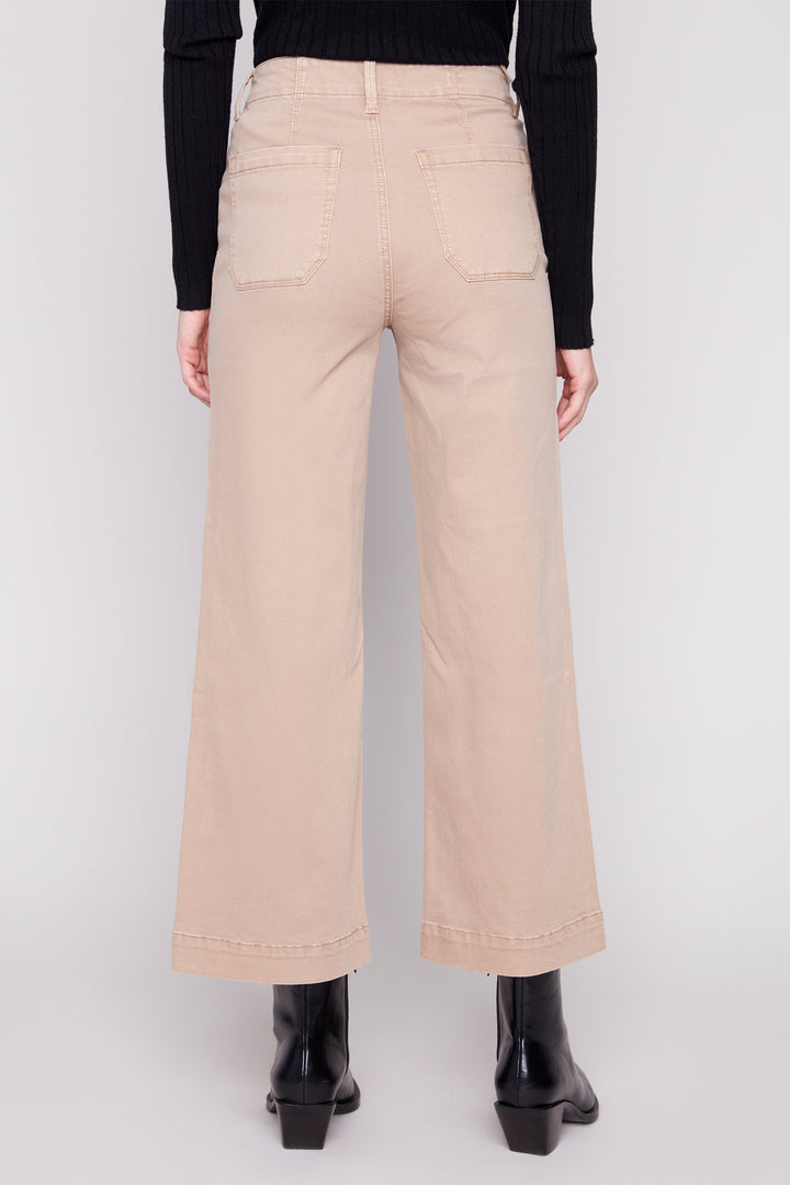 CROPPED WIDE LEG JEAN