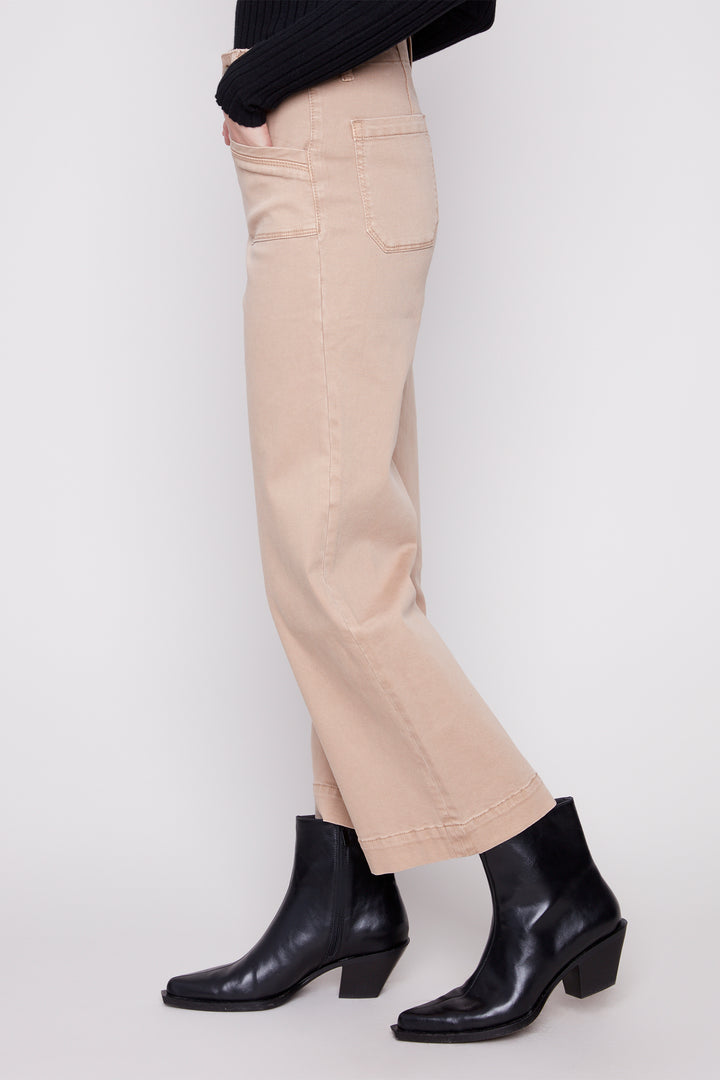 CROPPED WIDE LEG JEAN