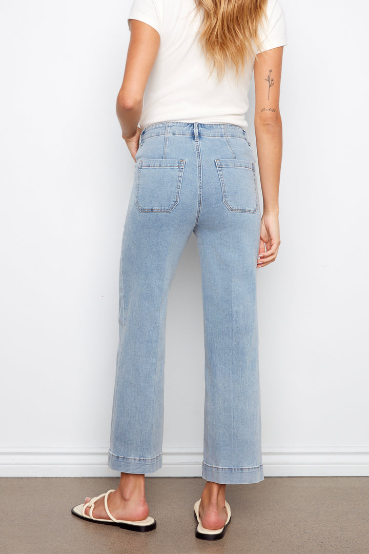 CROPPED WIDE LEG JEAN