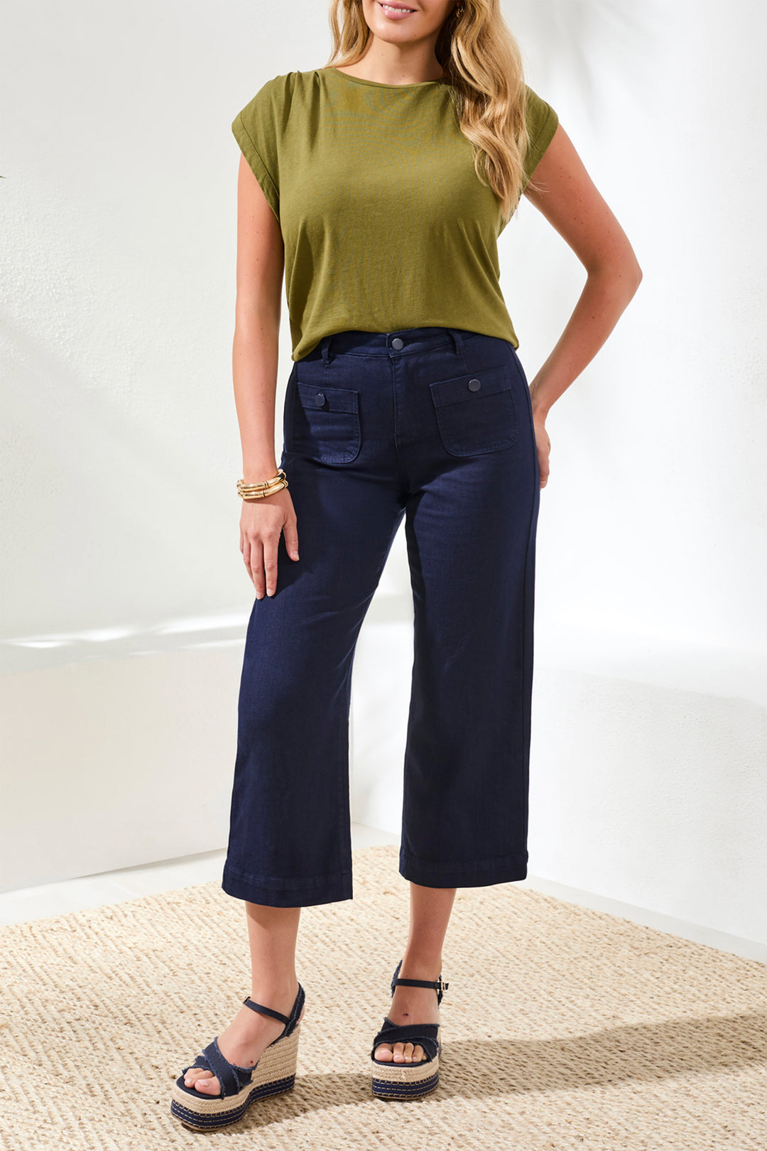 SOPHIA CROPPED PATCH POCKET JEAN