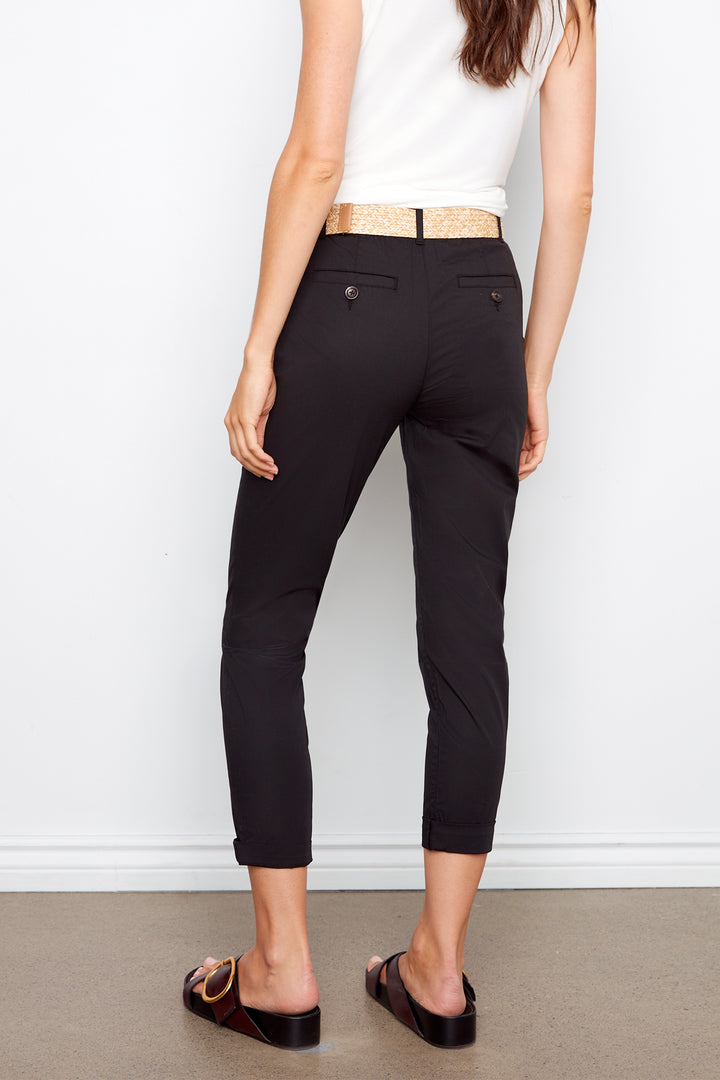 PANT WITH WOVEN BELT