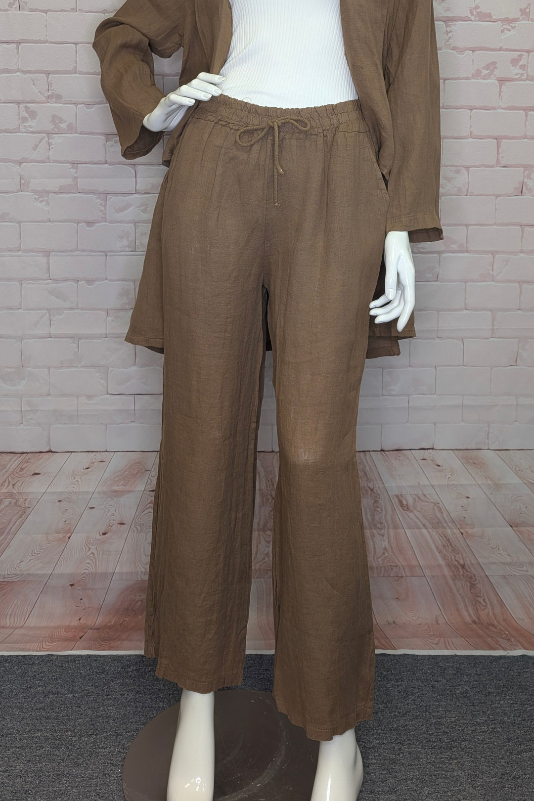 LINEN DRAWSTRING PANT