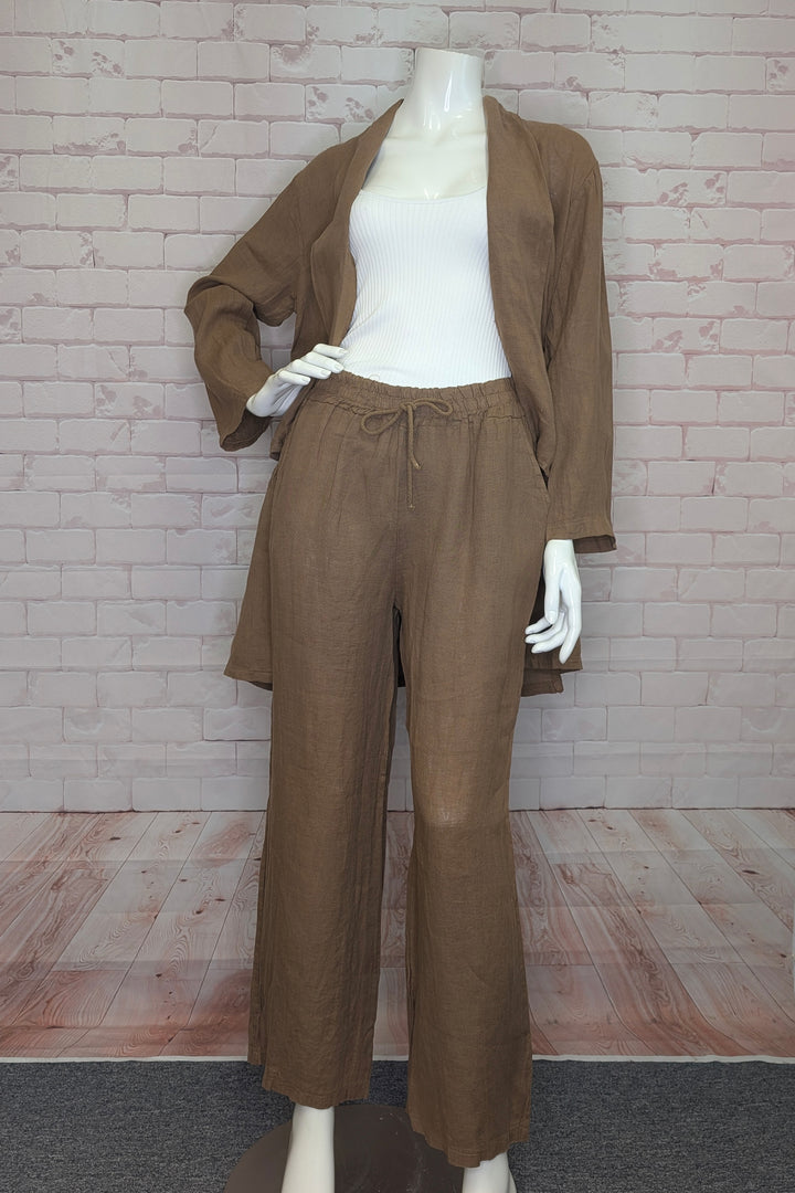 LINEN DRAWSTRING PANT