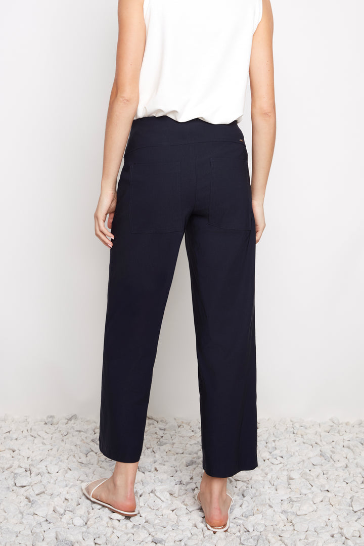 WIDE LEG PANT WITH PATCH POCKETS