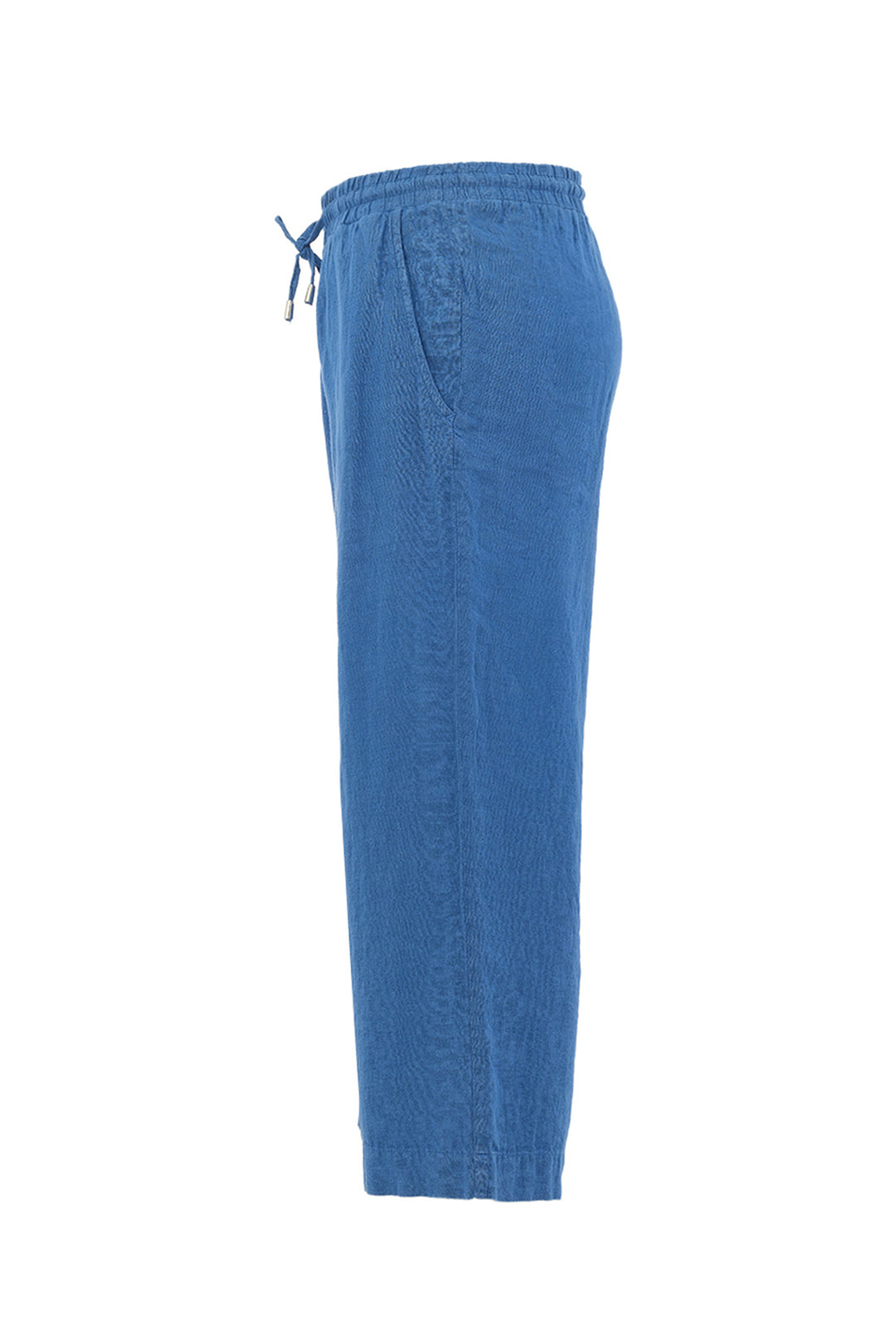 LINEN DRAWSTRING CROP PANT