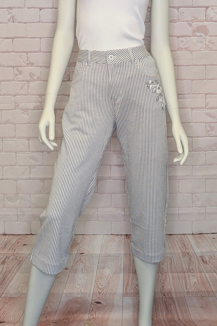 SUMMER STRIPES CROP PANT