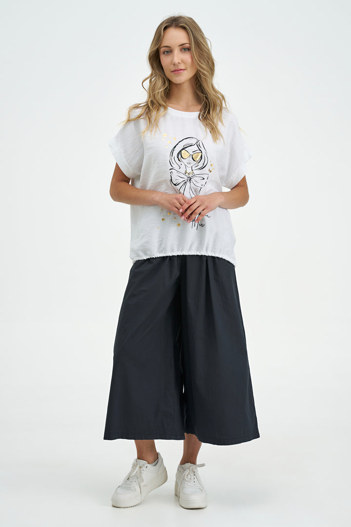 WIDE LEG CROP PANT