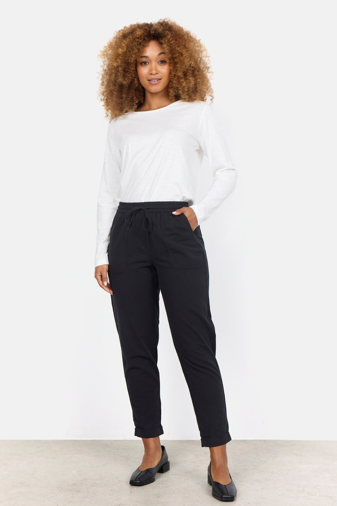 COTTON DRAWSTRING PANT