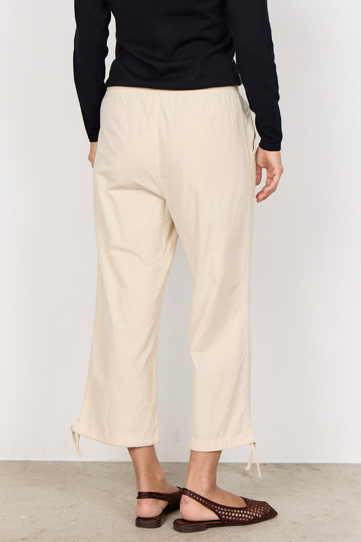 COTTON TIE HEM CAPRI