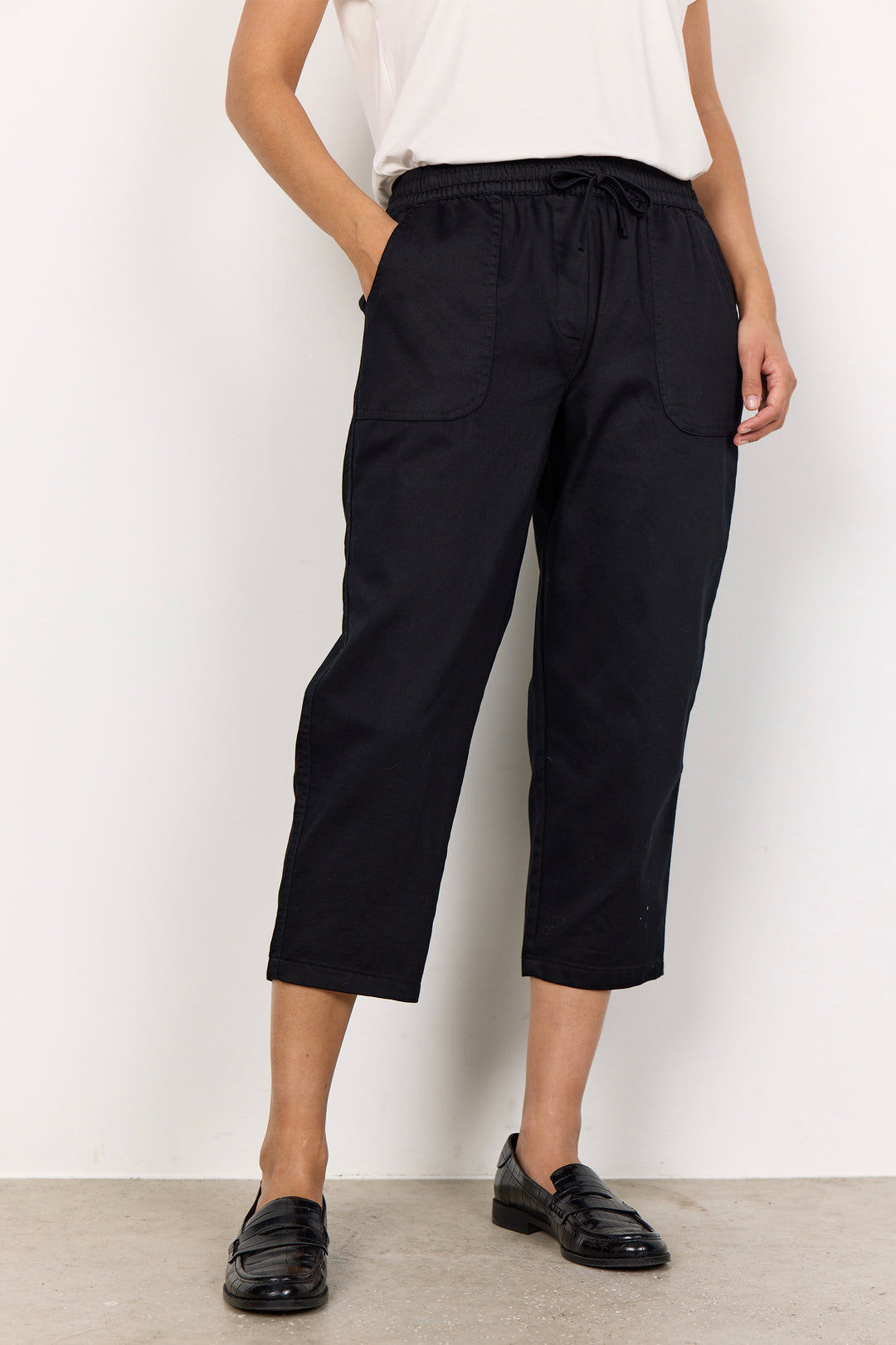 DRAWSTRING CAPRI