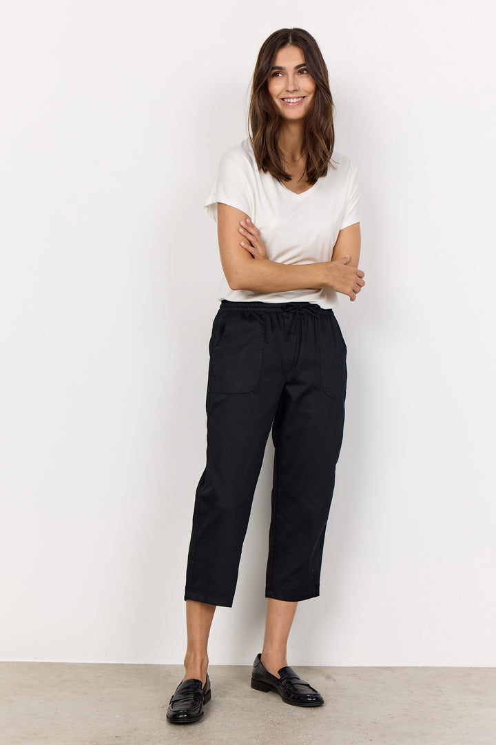 DRAWSTRING CAPRI