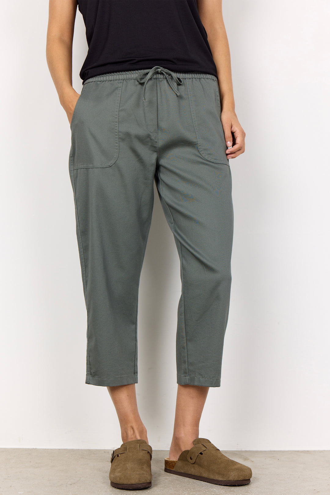 DRAWSTRING CAPRI