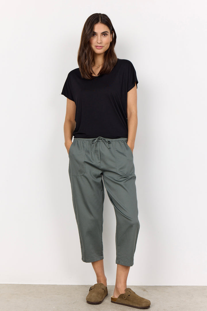 DRAWSTRING CAPRI