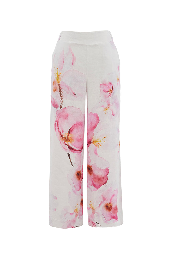 COLOURS OF THE SPRING LINEN WIDE LEG PANT
