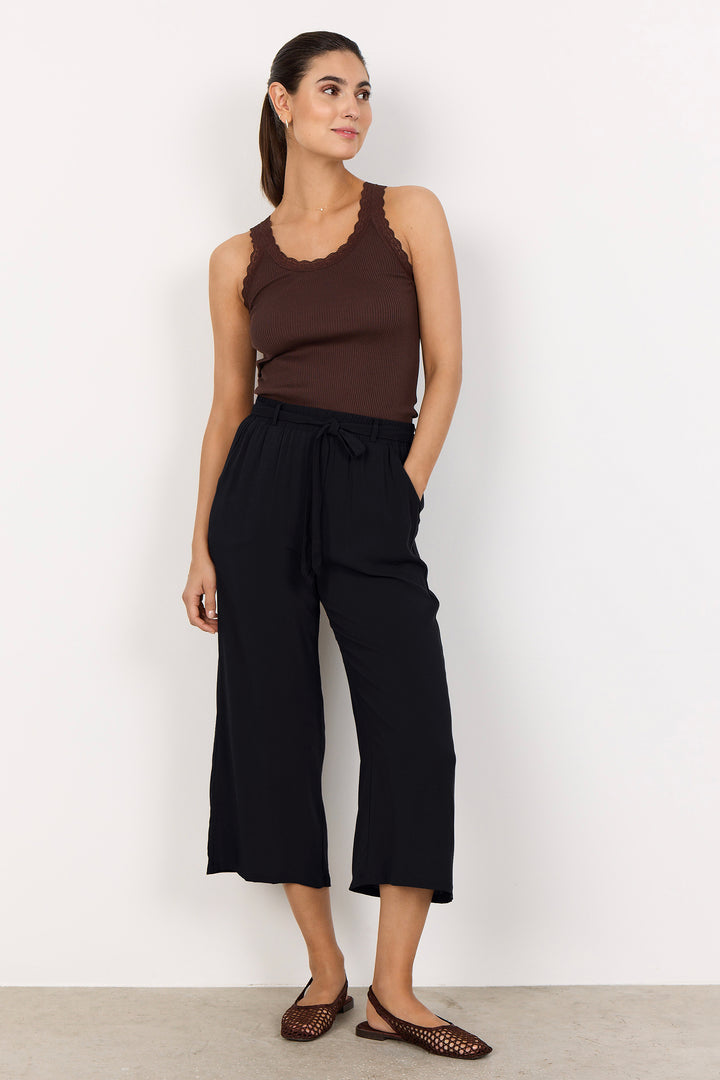 DRAWSTRING CROP PANT