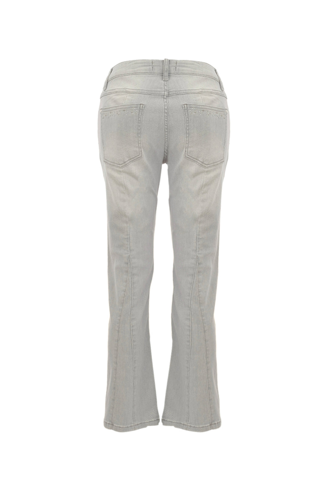 CROP JEAN WITH BACK V PANEL HEM