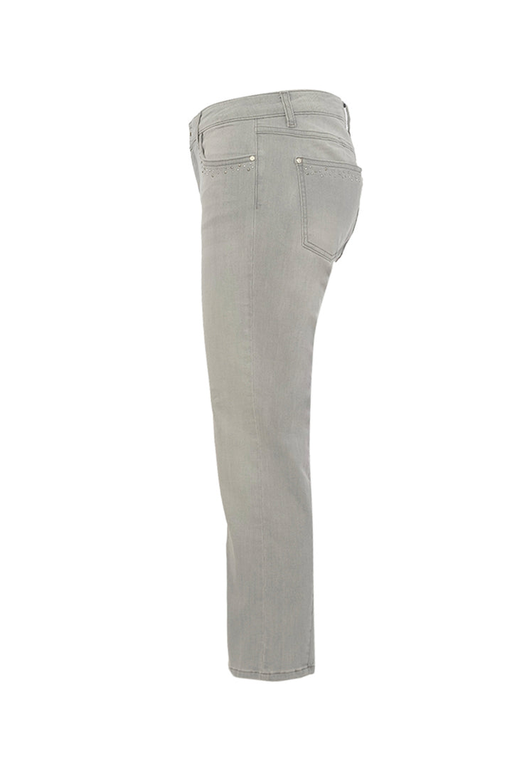 Gray jeans on a white background