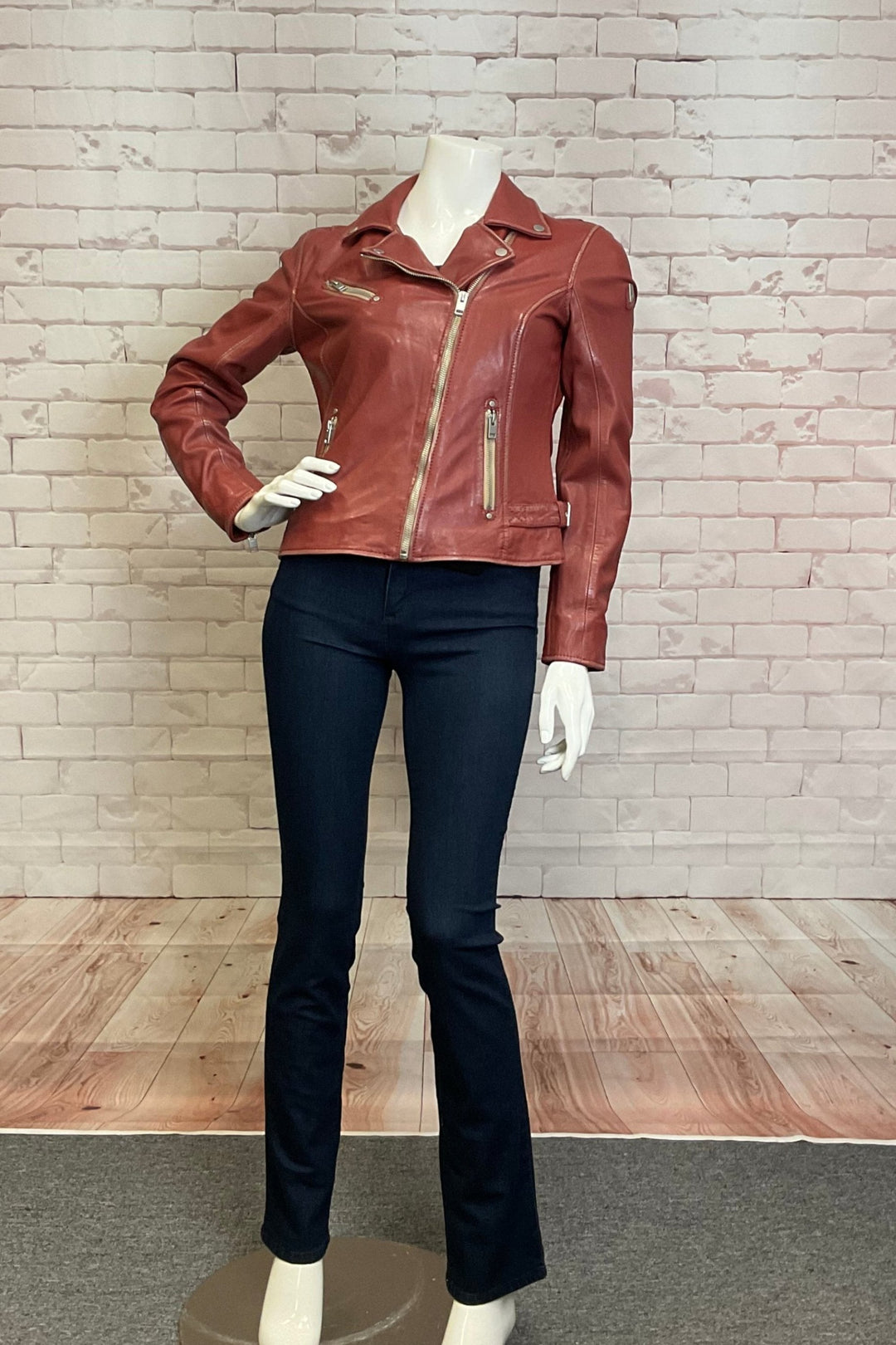REAL LEATHER MOTO JACKET – Aldila Boutique