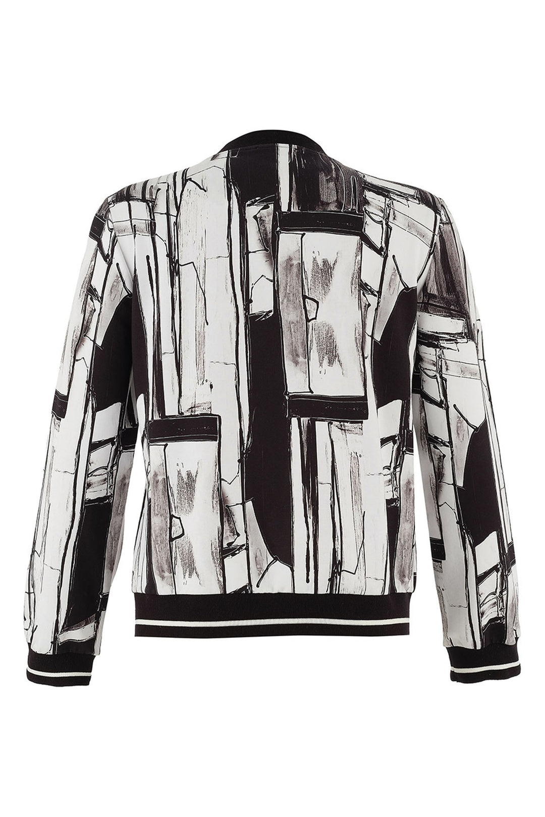 BAISTI BLACK WHITE BOMBER JACKET