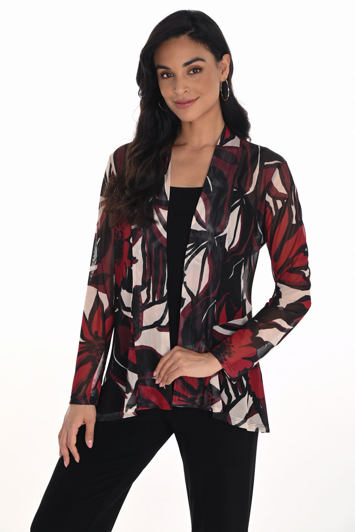 Frank Lyman Fall 2025 
Made from ultra light and airy mesh fabric, this versatile piece can be dressed up or down, you choose!