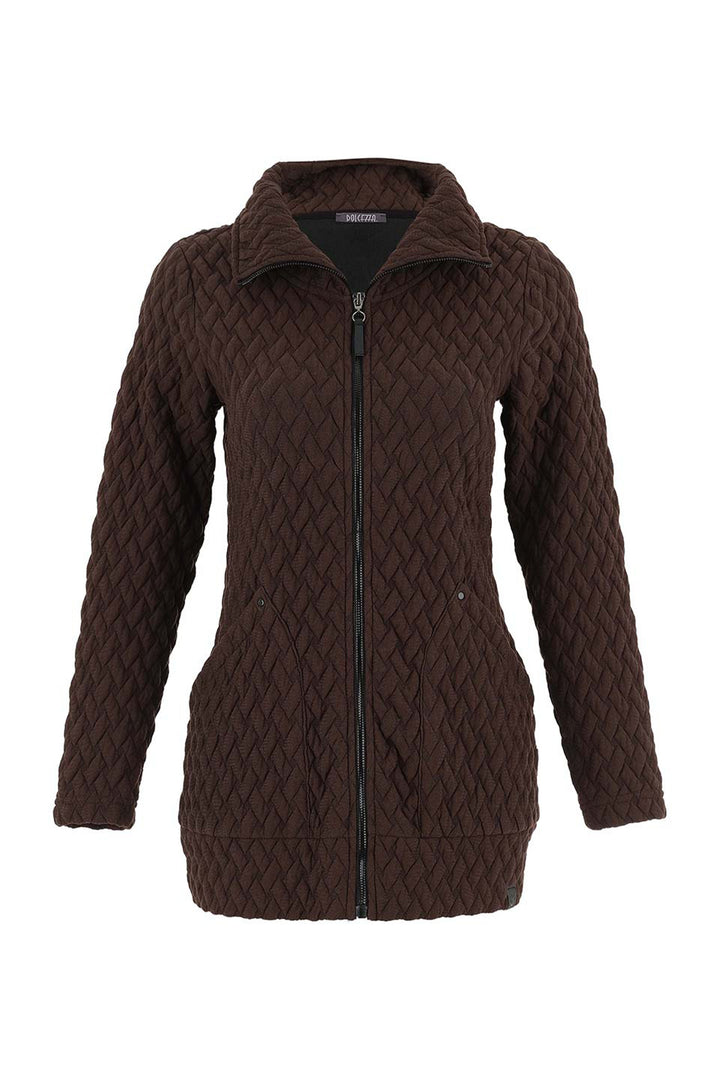 BASKETWEAVE ZIP JACKET