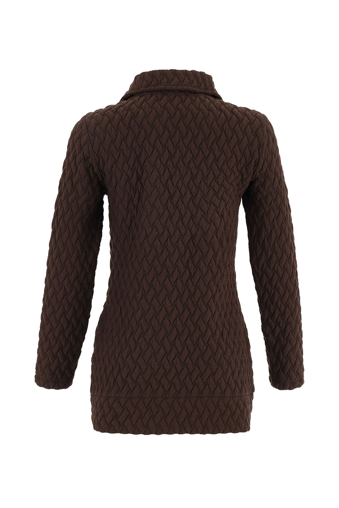 BASKETWEAVE ZIP JACKET