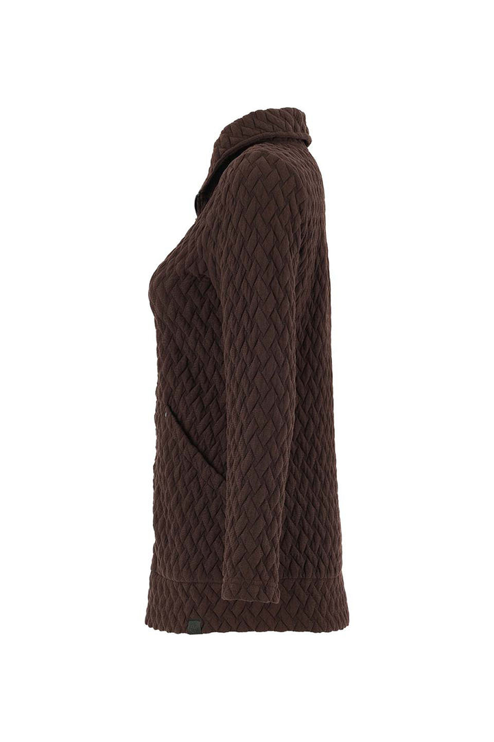 BASKETWEAVE ZIP JACKET