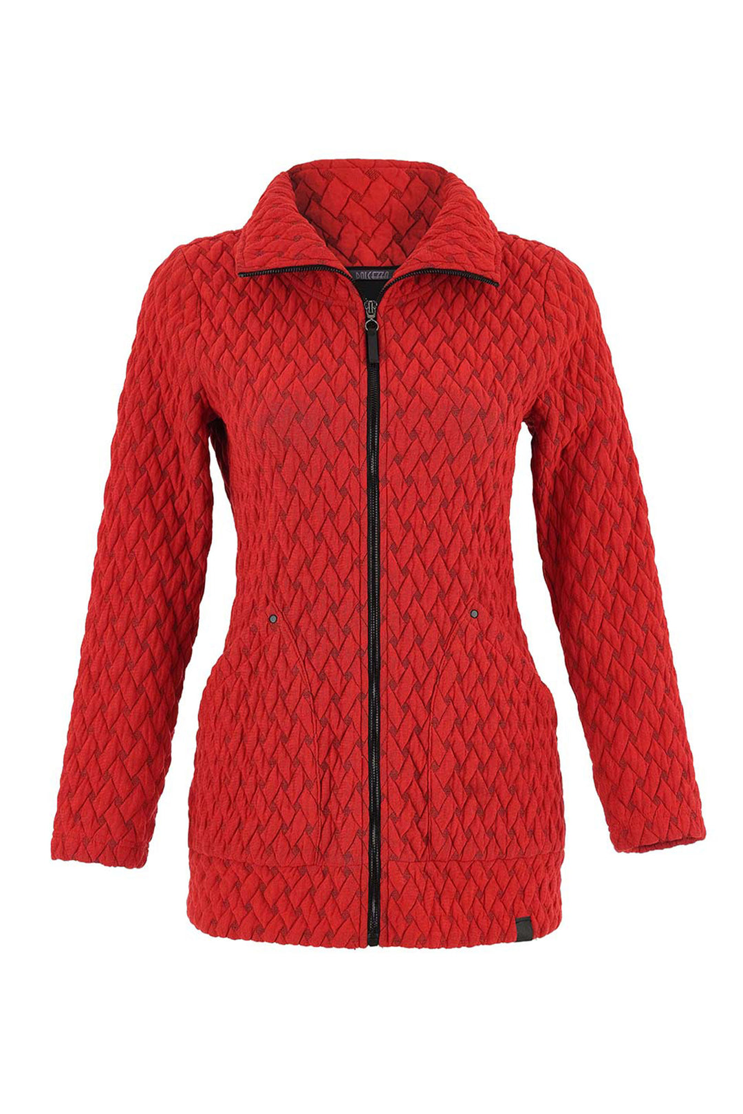 BASKETWEAVE ZIP JACKET