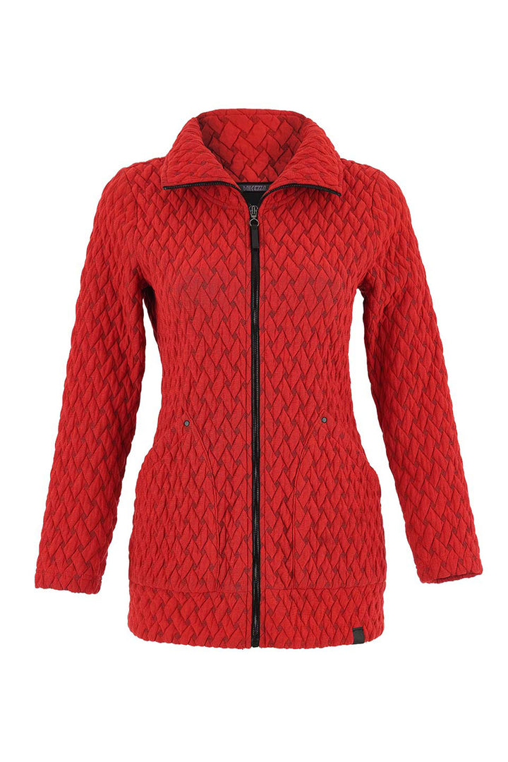 BASKETWEAVE ZIP JACKET